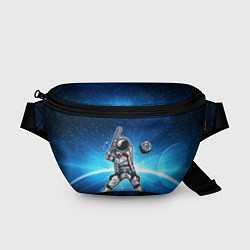 Поясная сумка Космонавт играет в бейсбол планетой