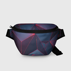 Поясная сумка Неоновая киберпанк броня - Красный, цвет: 3D-принт