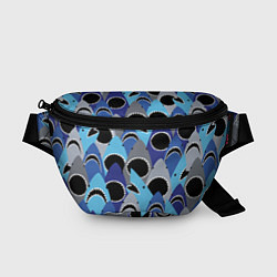 Поясная сумка Пасть акулы - паттерн, цвет: 3D-принт