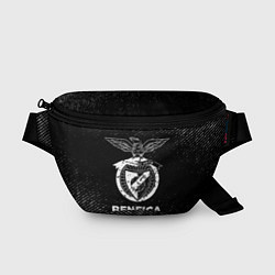 Поясная сумка Benfica с потертостями на темном фоне, цвет: 3D-принт