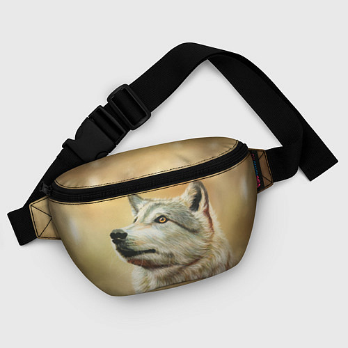 Поясная сумка Спокойный волк / 3D-принт – фото 4