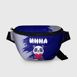 Поясная сумка Инна панда с сердечком, цвет: 3D-принт