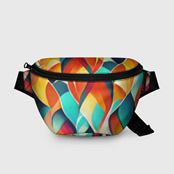 Поясная сумка Красивые многоцветные узоры