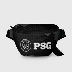 Поясная сумка PSG sport на темном фоне: надпись и символ