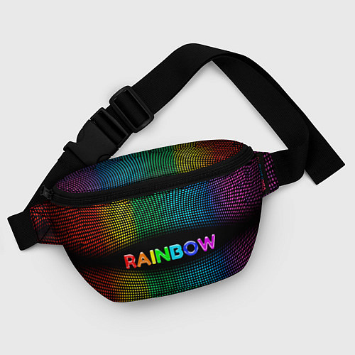 Поясная сумка Радужные точки - Rainbow / 3D-принт – фото 4