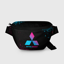 Поясная сумка Mitsubishi - neon gradient, цвет: 3D-принт