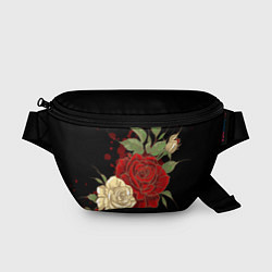 Поясная сумка Прекрасные розы, цвет: 3D-принт