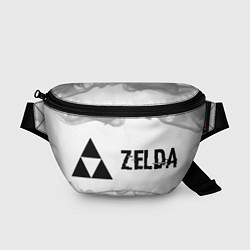 Поясная сумка Zelda glitch на светлом фоне: надпись и символ, цвет: 3D-принт