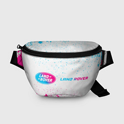 Поясная сумка Land Rover neon gradient style: надпись и символ, цвет: 3D-принт