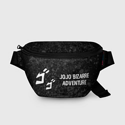 Поясная сумка JoJo Bizarre Adventure glitch на темном фоне: надп, цвет: 3D-принт