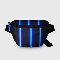 Поясная сумка Неоновое синее свечение, цвет: 3D-принт