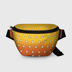 Поясная сумка Оранжевое кимоно с треугольниками - Зеницу клинок