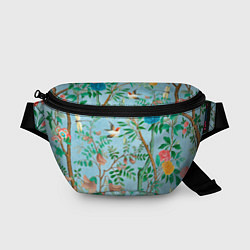 Поясная сумка Райский сад в стиле gucci, цвет: 3D-принт