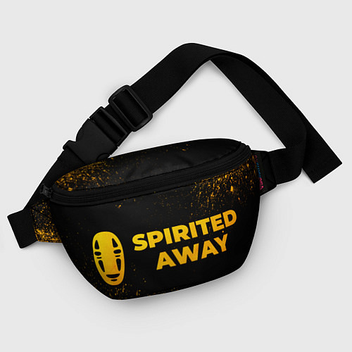 Поясная сумка Spirited Away - gold gradient: надпись и символ / 3D-принт – фото 4