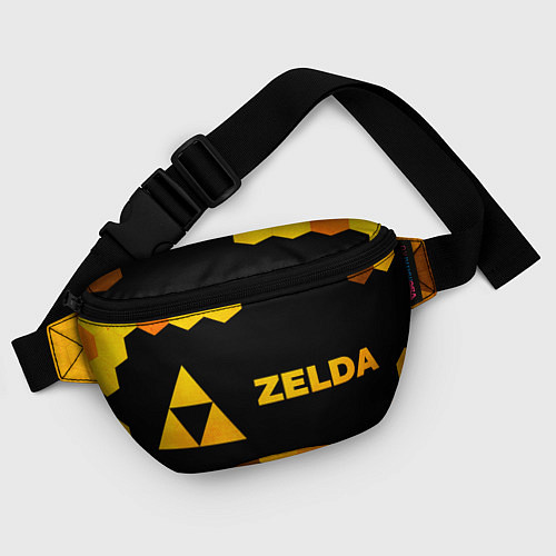 Поясная сумка Zelda - gold gradient: надпись и символ / 3D-принт – фото 4