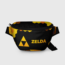 Поясная сумка Zelda - gold gradient: надпись и символ