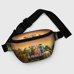 Поясная сумка Алексей Minecraft, цвет: 3D-принт — фото 2