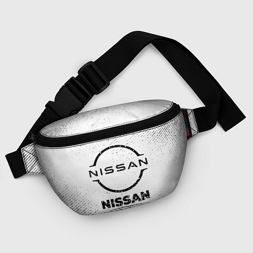 Поясная сумка Nissan с потертостями на светлом фоне / 3D-принт – фото 4