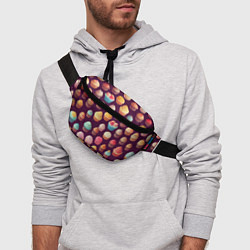 Поясная сумка Много нарисованных капкейков, цвет: 3D-принт — фото 2