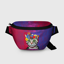 Поясная сумка Кошка Фриды Кало из нейросети, цвет: 3D-принт