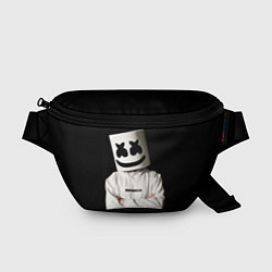 Поясная сумка Marshmello на чёрном фоне