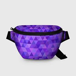 Поясная сумка Фиолетовые фигуры, цвет: 3D-принт