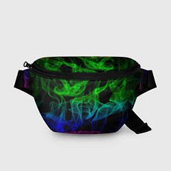 Поясная сумка Разноцветный неоновый дым
