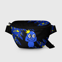 Поясная сумка Радужные друзья Синий, цвет: 3D-принт