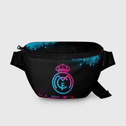 Поясная сумка Real Madrid - neon gradient, цвет: 3D-принт