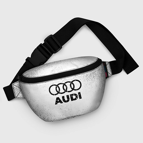 Поясная сумка Audi с потертостями на светлом фоне / 3D-принт – фото 4
