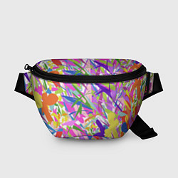 Поясная сумка Сочные краски лета и бабочки, цвет: 3D-принт