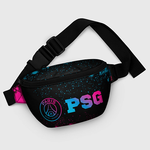 Поясная сумка PSG - neon gradient: надпись и символ / 3D-принт – фото 4