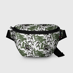 Поясная сумка Камуфляж M-84 Snow, цвет: 3D-принт