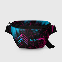 Поясная сумка Citroen - neon gradient: надпись и символ, цвет: 3D-принт