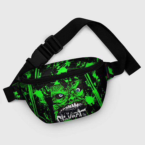Поясная сумка Slipknot - green monster по / 3D-принт – фото 4