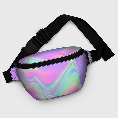 Поясная сумка Цветные волны / 3D-принт – фото 4