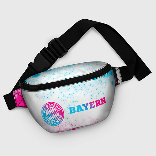 Поясная сумка Bayern neon gradient style: надпись и символ / 3D-принт – фото 4