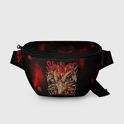 Поясная сумка Slipknot red black, цвет: 3D-принт