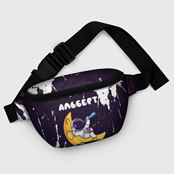 Поясная сумка Альберт космонавт отдыхает на Луне, цвет: 3D-принт — фото 2