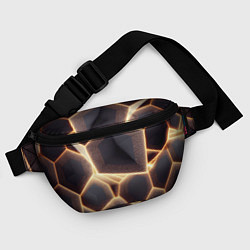 Поясная сумка Сотовая лава, цвет: 3D-принт — фото 2