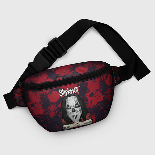 Поясная сумка Slipknot dark red / 3D-принт – фото 4