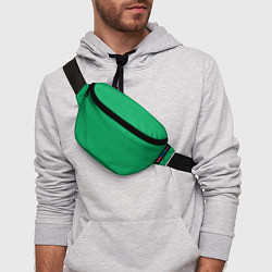 Поясная сумка Зеленый вязаный свитер, цвет: 3D-принт — фото 2