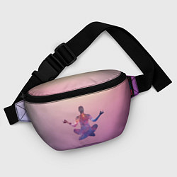 Поясная сумка Поза лотоса в йоге, цвет: 3D-принт — фото 2