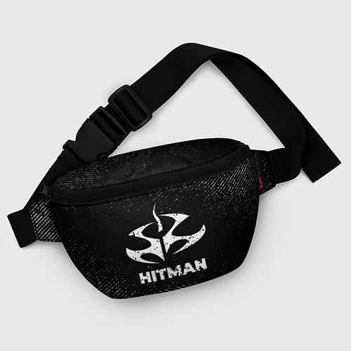 Поясная сумка Hitman с потертостями на темном фоне / 3D-принт – фото 4