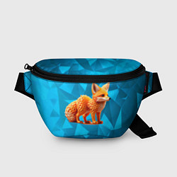Поясная сумка Полигональный лисёнок, цвет: 3D-принт