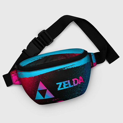 Поясная сумка Zelda - neon gradient: надпись и символ / 3D-принт – фото 4