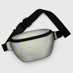 Поясная сумка Полосатый зигзаг узор, цвет: 3D-принт — фото 2