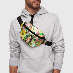 Поясная сумка Девушка Весна - акварель, цвет: 3D-принт — фото 2