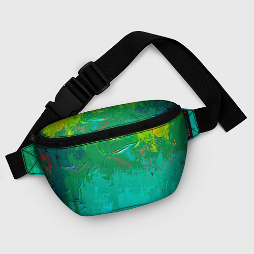 Поясная сумка Абстрактные краски - текстура / 3D-принт – фото 4