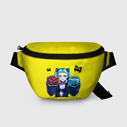 Поясная сумка Ребекка из киберпанка - желтый, цвет: 3D-принт